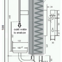 Chladič M120 - rozměry