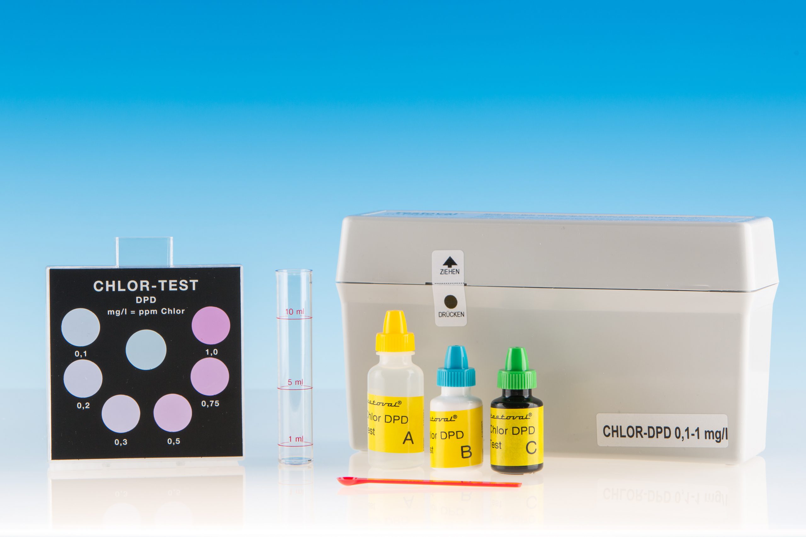 Testoval® Chlor DPD Metoda 0,1-1 mg/l